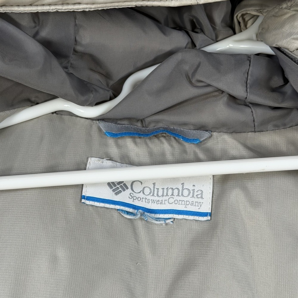 Columbia Jacket Mens 3XL Grey Puffer Full Zip Insulated Hooded Zip Omni Shield - Picture 7 of 10